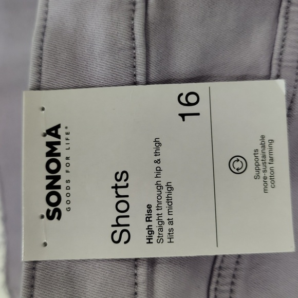 SONOMA Lavender High Rise Shorts, Size 16 - Picture 9 of 13